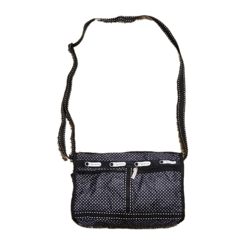 VTG Y2K Lesportsac Deluxe Everyday Bag In Dot Pattern